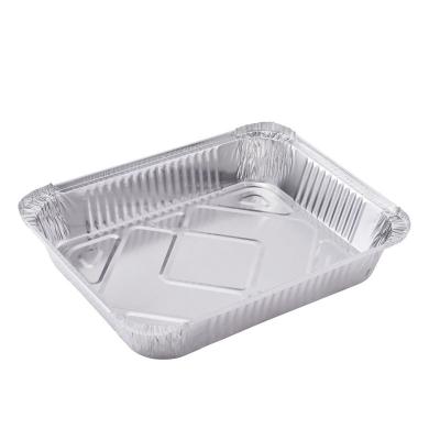 China Disposable Food Aluminum Foil Containers Meal Takeout Trays For Takeaway Food Packaging for sale