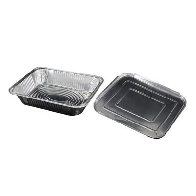 China Large Disposable Aluminum Food Containers With Covers for sale