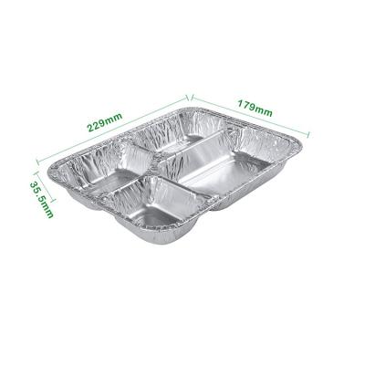 China Disposable Food Aluminum Foil Box For Food Packaging for sale