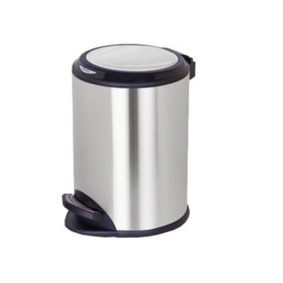 China Home Kitchen Foot Pedal Trash Can Waste Bin Dust Bin Stainless Steel Waste Bin Dust Bin Trash Can for sale