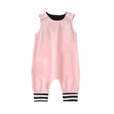 China Cheapest Factory Price Spandex/Cotton Baby Clothes Toddler Botiques 2021 Summer Kids Jumpsuit Pajamas Baby Clothes Unisex Romper for sale