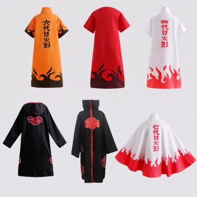 China Eco-friendly Materials Halloween Cosplay Costume The 4th Hokage Cloak The 7th Hokage Uzumaki Cloak Cosplay Costume Equipment for sale