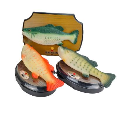 China Fuuny New Design Electric Fish Light Control Sing And Dance Sand Sculpture Artifact Salmon Tik Tok Electric Toys Jumping Fish for sale