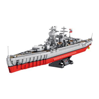 China DIY HUAHUI 637002 Lutzov Brick Building Battleship Assembled Building Blocks And Plastic Toys Creative Diy Toy Model for sale