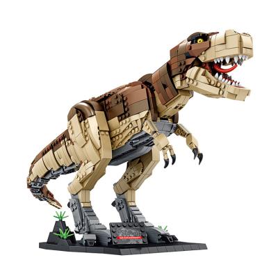 China DIY Building Brick HUAHUI Brick Large 1811 PCS Tyrannosaurus Block Set Children DIY Toys Dinosaur Block Educational Toys for sale