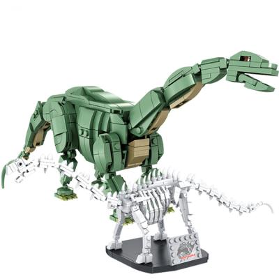 China DIY Brick HUAHUI 612005 Building Block Toy Thunder Dragon and 739PCS Dinosaur Fossil Model Building Block Set for sale