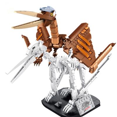 China HUAHUI 612006 DIY Pterosaurs Building Brick and Fossils 758PCS Dinosaur Tyrannosaurus Building Blocks Set for sale