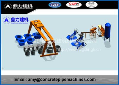 China 10 - 15Min / Pc Effective Vertical Concrete Pipe Machine For Drain Pipe for sale