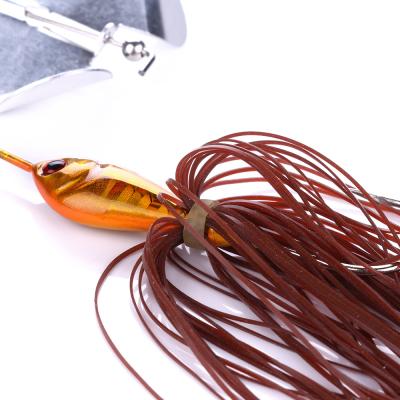 China Metal Game Skirt Spinner Bait Spinner 16G Skirt Jig Fishing Lure Spinner for sale