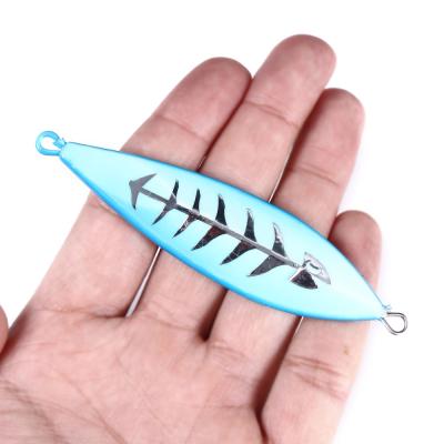 China 20G/30G/40G/60G/80G/100G/120G/150G Metal Metal Jig Lures Baits Iron Saltwater Fishing Building Lure for sale