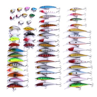 China Hot Selling ABS Plastic 38 Piece Set Mino Combination Fishing Lure Hard Bait Fishing Lures Set for sale