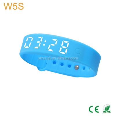 China Water Resistant Alarm Watch Smart Silicone USB Countdown Timer Vibrating Charging Wrist Led Watch For Women Men for sale