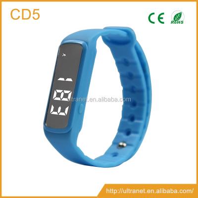 China CD5 Sports Pedometer Water Resistant Trackers Sports Watch Bracelet for sale