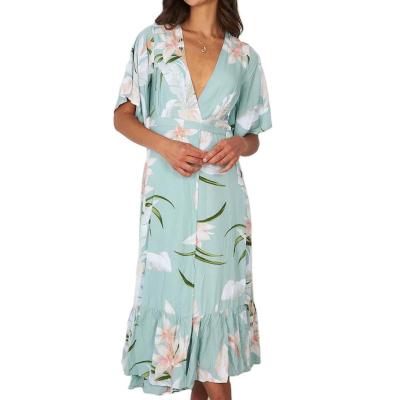 China BREATHABLE KALANA DRESS - SAGE COPY for sale