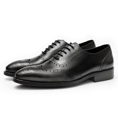 China New Oxford Brogue WH518-01 Wedding Office Formal Genuine Leather Men's Handmade Stylish Light Weight Classic Classic Shoes for sale