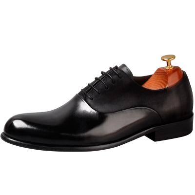 China Genuine Genuine Italian High-grade Anti-slippery Genuine Leather Shoes Men's Oxford Design Leather Shoes Uppers Oxford Shoes For Men for sale