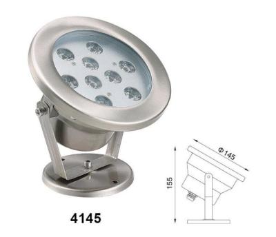 China luzes subaquáticas do ponto de 145x155mm, luzes subaquáticas do diodo emissor de luz da baixa tensão 9W à venda