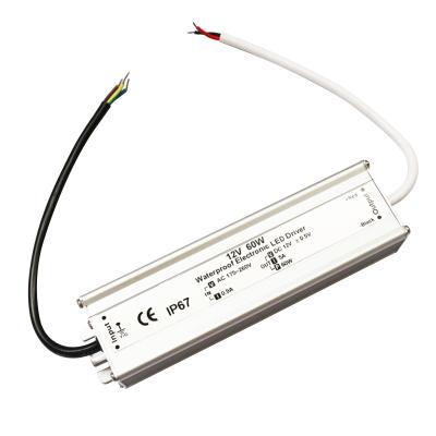 Cina Bene durevole impermeabile pratico del driver IP67 dell'alimentazione elettrica di 60W LED in vendita