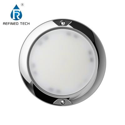 China Ultra Thin 316L Stainless Steel Wall Mounted Pool Light IP68 and AC/DC 12V/24V for sale