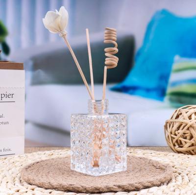 China Wholesale Recyclable Empty Home Glass Reed Diffuser Bottle With Decoration 200ml Sticks for sale