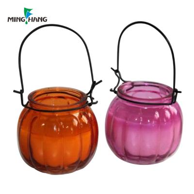 China Home Decoration Home Decoration Hanging Type Candle Bottle Glass Container For Candle for sale