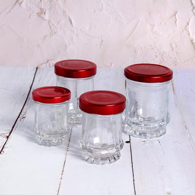 China Hot Sale Folding 45ml 75ml 100ml And 150 Flint Bird's Nest Glass Bottle Jar With Lid for sale