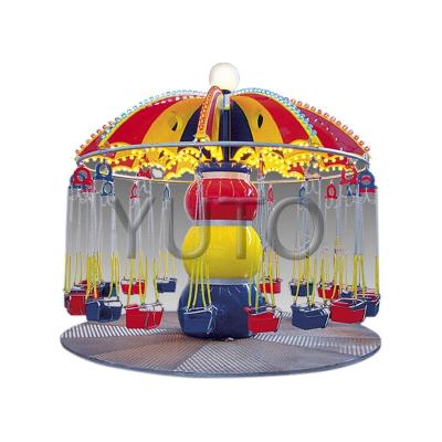 China Outdoor umbrella flying chair 16 seats amusement equipment for sale|Theme park flying chair amusement equipment for sale 5 people for sale