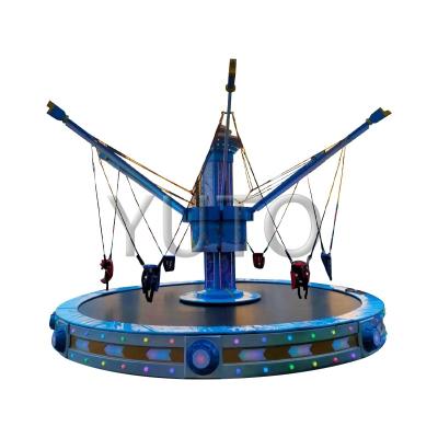 China Factory PriceRotating Trampoline 3 Generations|Outdoor Theme Park Kids Trampoline& Bungee Jumping Amusement Equipment For Sale 7.5M for sale