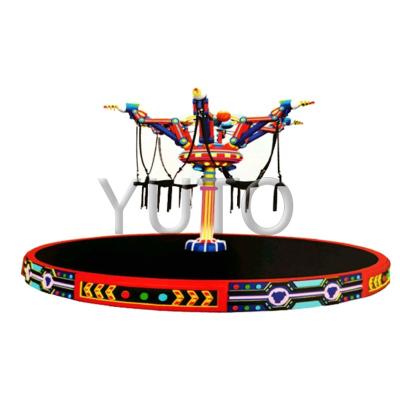 China Factory Price Candy Trampoline|Outdoor Theme Park Kids Trampoline& Bungee Jumping Amusement Equipment For Sale 7.5M for sale