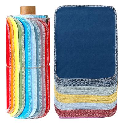 China Eco Friendly Reusable Soft Towel Kitchen Paper Towel Unbleached Bamboo Towel Child Safe Unpaper for sale