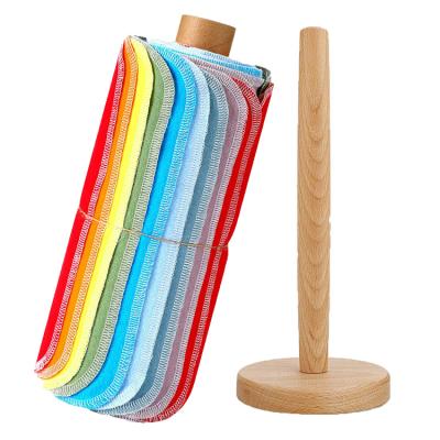 China Hot Selling Eco Friendly Reusable Natural Organic Kitchen Towel Safe For Kids Washable Unpaper Towel Cotton for sale