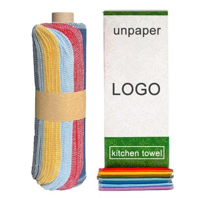 China Custom Kitchen Waste Zero Waste Unpaper Towel Reusable Eco-Friendly High Quality Child Safe Cotton for sale