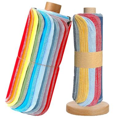 China Factory Price Reusable Unpaper Towel Eco-Friendly Paperless Organic Cleaning Cloth Cotton Child Safe for sale