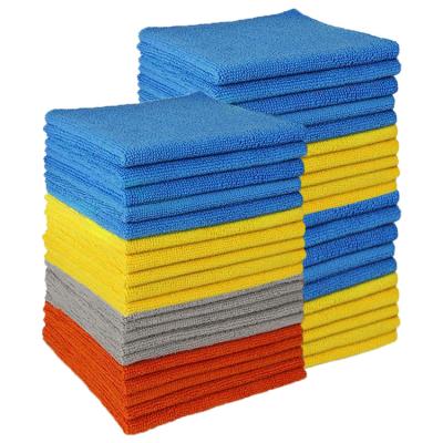 China Sustainable Rags Car Custom Microfiber Cleaning Cloth With Absorbent Window Cleaning Cloth Towel for sale