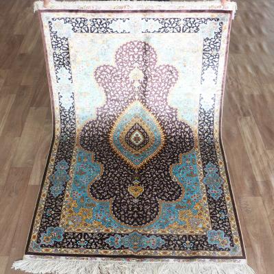 China Henan Bosi 3x5ft Home Area Rug Handmade Home Textile For Living Room Indian Iranian Silk Blanket for sale