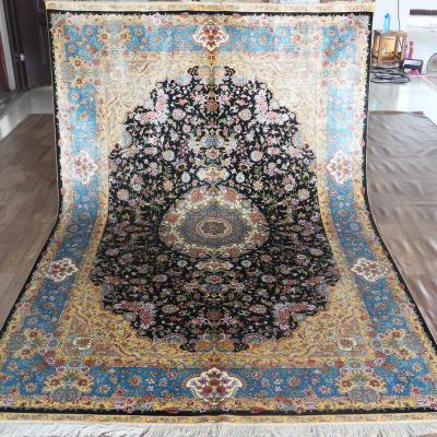 China Persian/Turkish Henan Bosi 6'x9' Indo Silk Handmade Plush Rug - Living Room Persian Rug for sale