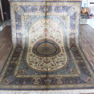 China Henan Bosi Silk Rug 6' x9 Persian Polypropylene Rug Handmade Arabic Rug Home Decor Design Living Room Blanket for sale