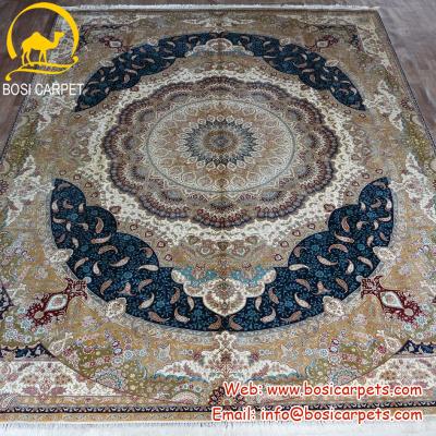 China Henan Bosi 9x12ft Simple Persian Silk Blanket Large Size Handmade Turkey Blanket And Carpet for sale