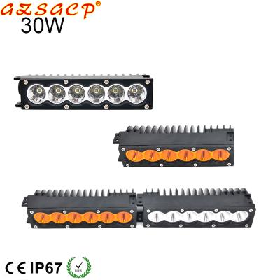 China New Next PC Color 6.2inch 24Volt 30w Dual Free Combination Modular Led Light Bar For 4x4 Trucks for sale