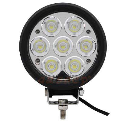 China PC Super Bright Spot 24v 12v 6inch 70w Round High Intensity Led Work Light Led Work Lights 12v For Vehicles for sale