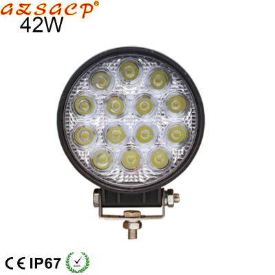 China PC Big Round 12V 4.5inch 42w White Led Driving Lights For Motorcycle Truck Off Road Vehicles for sale