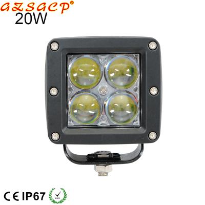 China PC car 12v 4d accessory spot 3 inch 20w led work light cheap for 4x4 tractor for sale