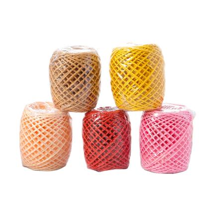 China Convenient High Quality Raffia Ribbon Twist Paper Twisted Rope Twine Christmas Gift Wrapping DIY Crafts for sale