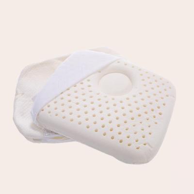 China Anti-Apnea Baby Natural Latex Foam Pillow - Infant Protective Flat Head, Support Anti Roll Head Pillow, 0-3 Years for sale