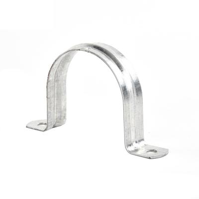 China Galvanized Steel Galvanized Type Pipe Clip Clamp Saddle Pipe Clamp Strap U Galvanized Tube Clamps Quick Release Tube for sale