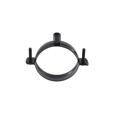 China Pipe Clamp Black Dacromet Wall Mount Pipe Clamp With Heavry Duty, for sale