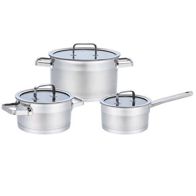 China Maid Sale 6pcs Shape 304 Stainless Steel Upright Kitchen Waterless Cookware Set for sale