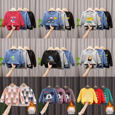 China Breathable sweaters children's autumn and winter new children's clothing plush sweaters Korean version top foreign trade clothing wholesale for sale