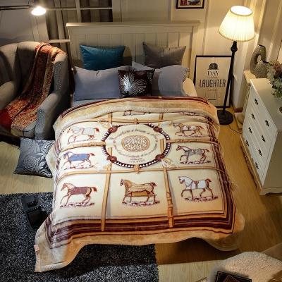 China New Upcoming HOT Promotional Luxury Bulk Fleece Heavy Blanket for sale