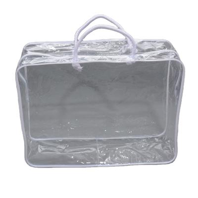 China Recyclable Custom Packaging Zipper Bag For Sheet/Blanket /pillow PVC Tote Bag for sale